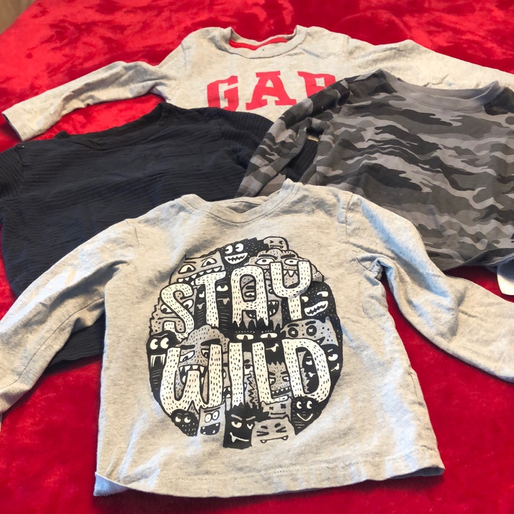 Lot of long sleeved shirts, 3T